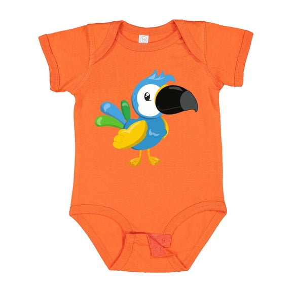 Inktastic Colorful Parrot, Tropical Parrot, Cute Parrot Boys or Girls Baby Bodysuit