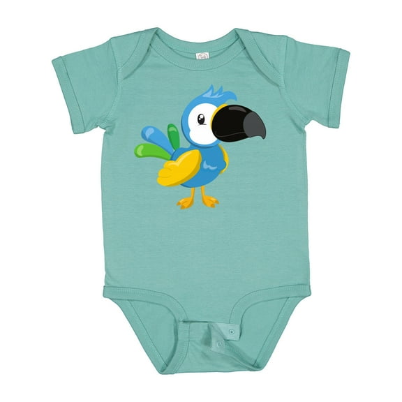 Inktastic Colorful Parrot, Tropical Parrot, Cute Parrot Boys or Girls Baby Bodysuit
