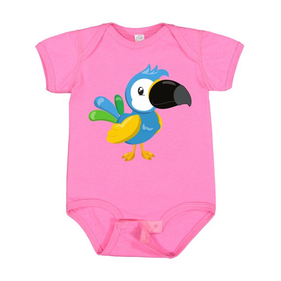 Inktastic Colorful Parrot, Tropical Parrot, Cute Parrot Boys or Girls Baby Bodysuit