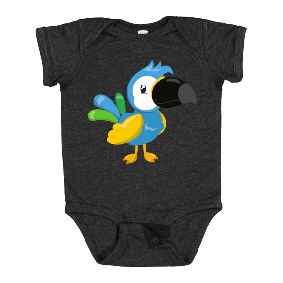 Inktastic Colorful Parrot, Tropical Parrot, Cute Parrot Boys or Girls Baby Bodysuit