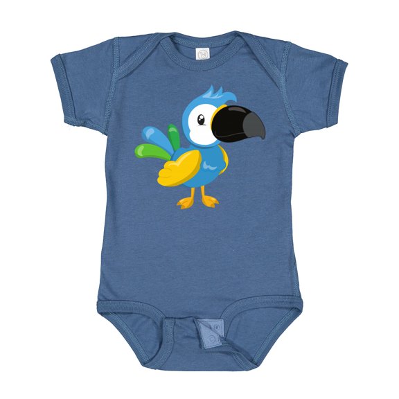 Inktastic Colorful Parrot, Tropical Parrot, Cute Parrot Boys or Girls Baby Bodysuit