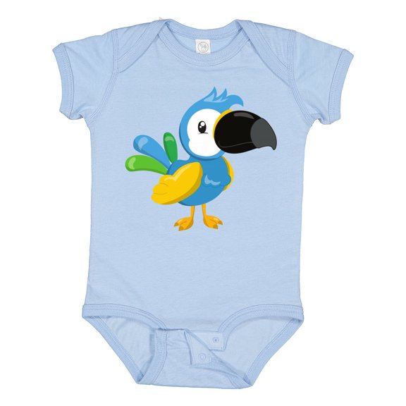 Inktastic Colorful Parrot, Tropical Parrot, Cute Parrot Boys or Girls Baby Bodysuit