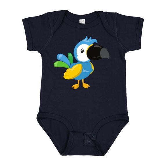 Inktastic Colorful Parrot, Tropical Parrot, Cute Parrot Boys or Girls Baby Bodysuit