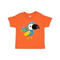 thumbnail image 1 of Inktastic Colorful Parrot, Tropical Parrot, Cute Parrot Boys or Girls Toddler T-Shirt, 1 of 5