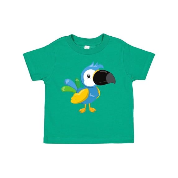 Inktastic Colorful Parrot, Tropical Parrot, Cute Parrot Boys or Girls Toddler T-Shirt
