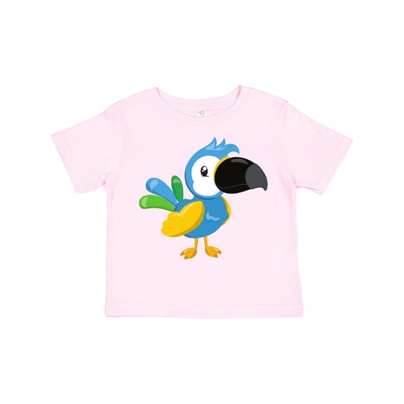 Inktastic Colorful Parrot, Tropical Parrot, Cute Parrot Boys or Girls Toddler T-Shirt