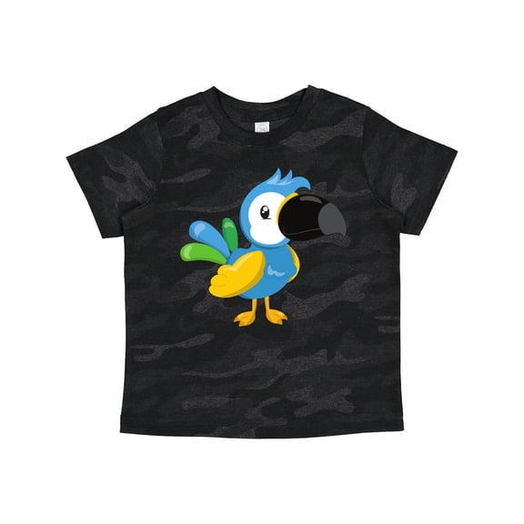 Inktastic Colorful Parrot, Tropical Parrot, Cute Parrot Boys or Girls Toddler T-Shirt