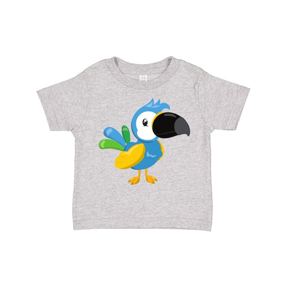 Inktastic Colorful Parrot, Tropical Parrot, Cute Parrot Boys or Girls Toddler T-Shirt