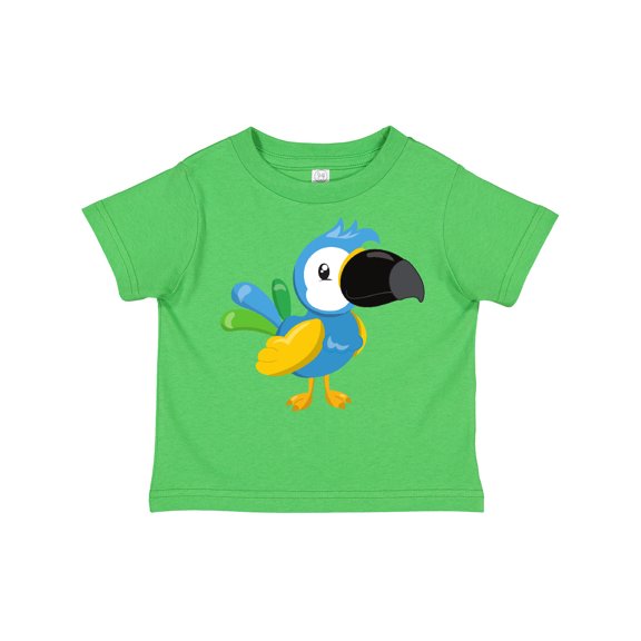Inktastic Colorful Parrot, Tropical Parrot, Cute Parrot Boys or Girls Toddler T-Shirt