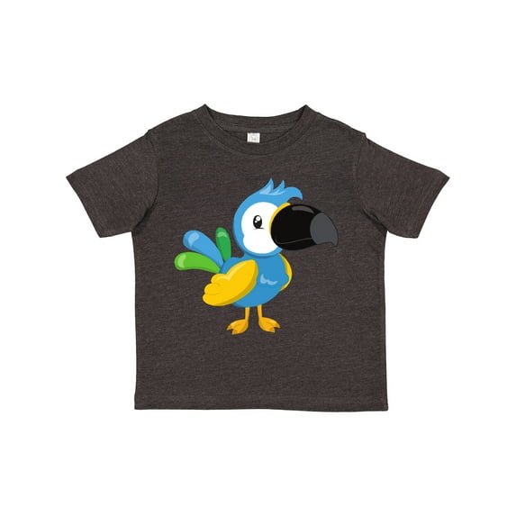 Inktastic Colorful Parrot, Tropical Parrot, Cute Parrot Boys or Girls Toddler T-Shirt