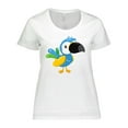 thumbnail image 1 of Inktastic Colorful Parrot, Tropical Parrot, Cute Parrot Women's Plus Size T-Shirt, 1 of 5