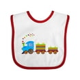 thumbnail image 1 of Inktastic Colorful Toy Train Boys or Girls Baby Bib, 1 of 4