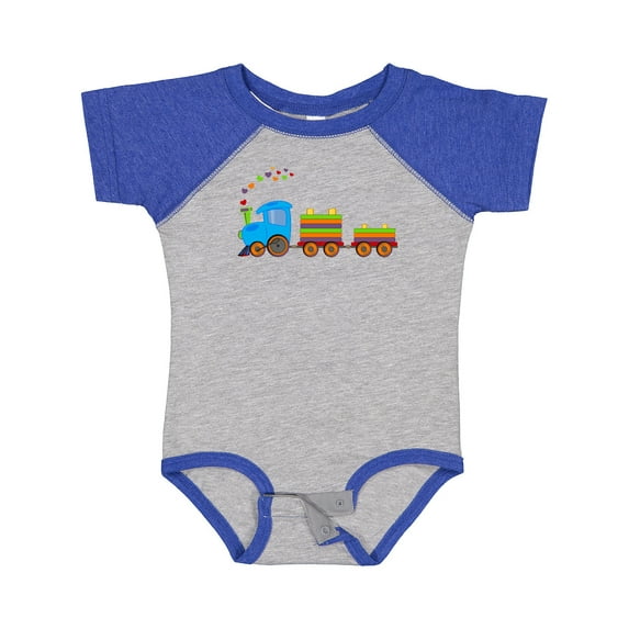 Inktastic Colorful Toy Train Boys or Girls Baby Bodysuit