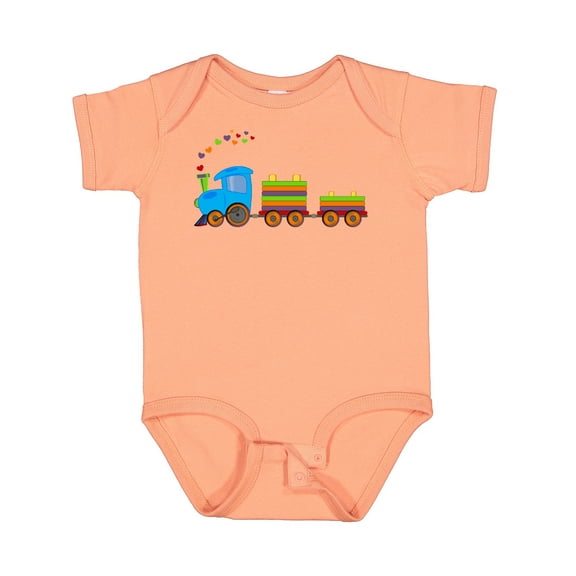 Inktastic Colorful Toy Train Boys or Girls Baby Bodysuit