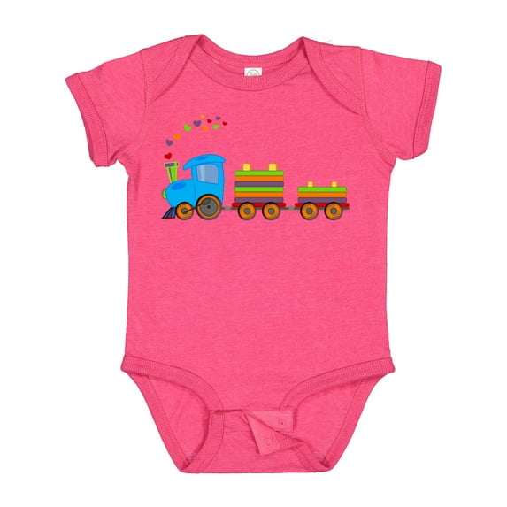 Inktastic Colorful Toy Train Boys or Girls Baby Bodysuit