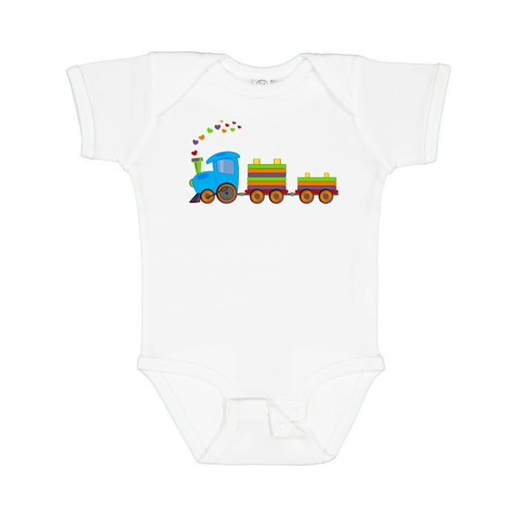 Inktastic Colorful Toy Train Boys or Girls Baby Bodysuit