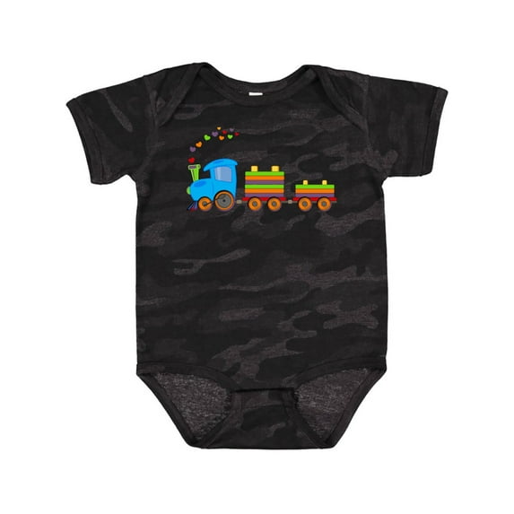 Inktastic Colorful Toy Train Boys or Girls Baby Bodysuit