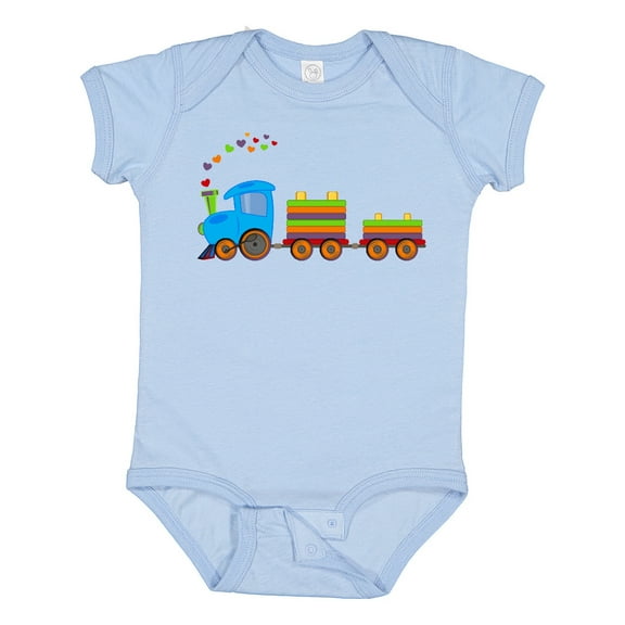 Inktastic Colorful Toy Train Boys or Girls Baby Bodysuit
