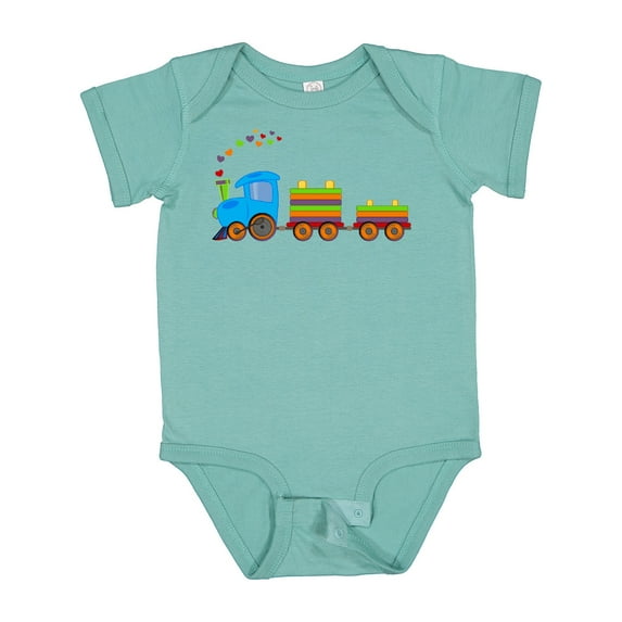 Inktastic Colorful Toy Train Boys or Girls Baby Bodysuit