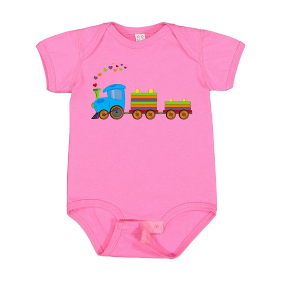 Inktastic Colorful Toy Train Boys or Girls Baby Bodysuit