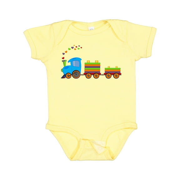 Inktastic Colorful Toy Train Boys or Girls Baby Bodysuit