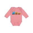 thumbnail image 1 of Inktastic Colorful Toy Train Boys or Girls Long Sleeve Baby Bodysuit, 1 of 5
