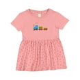 thumbnail image 1 of Inktastic Colorful Toy Train Girls Baby Dress, 1 of 5