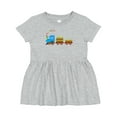 thumbnail image 1 of Inktastic Colorful Toy Train Girls Baby Dress, 1 of 5