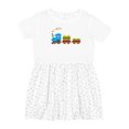 thumbnail image 1 of Inktastic Colorful Toy Train Girls Toddler Dress, 1 of 5