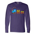 thumbnail image 1 of Inktastic Colorful Toy Train Long Sleeve T-Shirt, 1 of 5