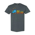 thumbnail image 1 of Inktastic Colorful Toy Train T-Shirt, 1 of 5
