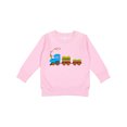 thumbnail image 1 of Inktastic Colorful Toy Train Toddler Sweatshirt, 1 of 4