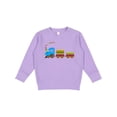 thumbnail image 1 of Inktastic Colorful Toy Train Toddler Sweatshirt, 1 of 4