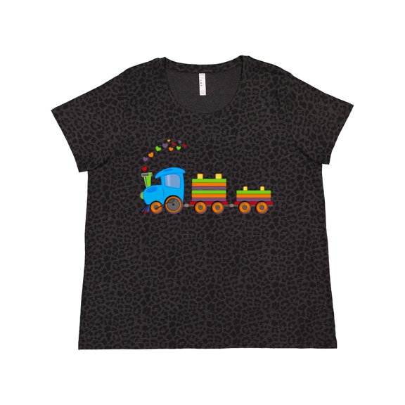 Inktastic Colorful Toy Train Women's Plus Size T-Shirt