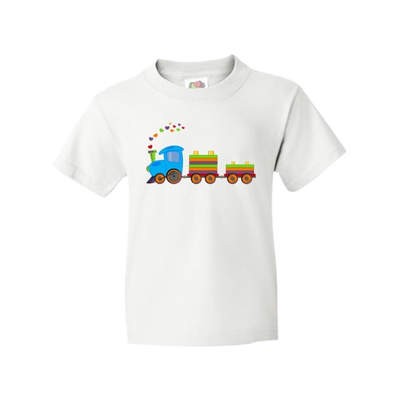 Inktastic Colorful Toy Train Youth T-Shirt