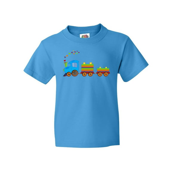 Inktastic Colorful Toy Train Youth T-Shirt
