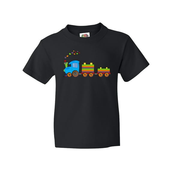 Inktastic Colorful Toy Train Youth T-Shirt