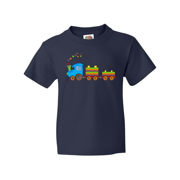 Inktastic Colorful Toy Train Youth T-Shirt