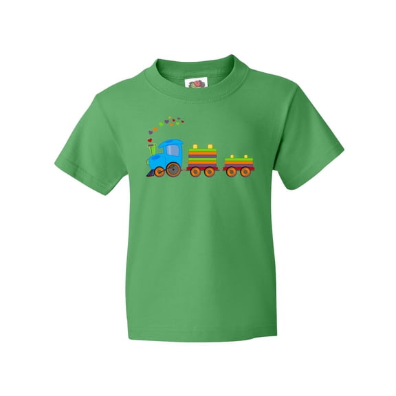 Inktastic Colorful Toy Train Youth T-Shirt