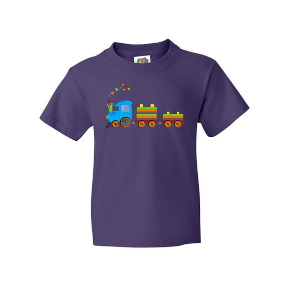 Inktastic Colorful Toy Train Youth T-Shirt