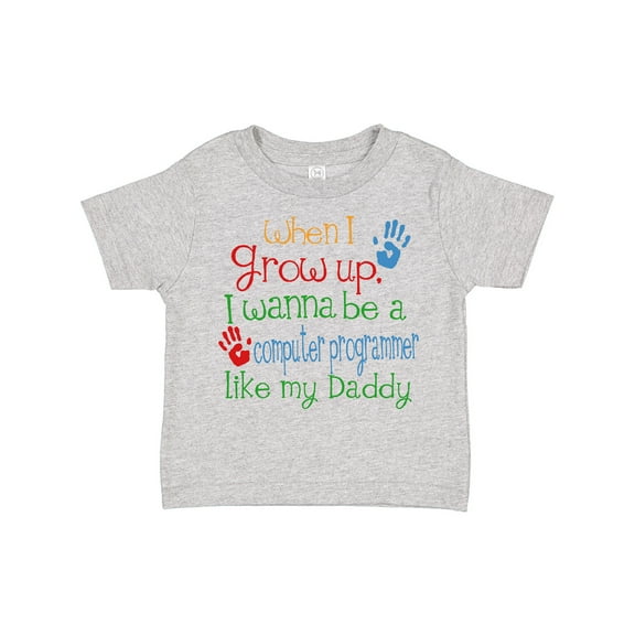 Inktastic Computer Programmer Like Daddy Boys or Girls Toddler T-Shirt