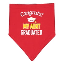 Inktastic Congrats My Aunt Graduated with Cap Baby Bandana Bib