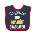 thumbnail image 1 of Inktastic Congrats My Aunt Graduated with Cap Boys or Girls Baby Bib, 1 of 4