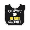 thumbnail image 1 of Inktastic Congrats My Aunt Graduated with Cap Boys or Girls Baby Bib, 1 of 4