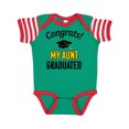 thumbnail image 1 of Inktastic Congrats! My Aunt Graduated with Cap Boys or Girls Baby Bodysuit, 1 of 4