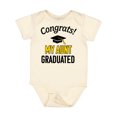 thumbnail image 1 of Inktastic Congrats My Aunt Graduated with Cap Boys or Girls Baby Bodysuit, 1 of 5