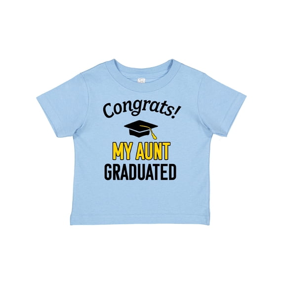 Inktastic Congrats My Aunt Graduated with Cap Boys or Girls Baby T-Shirt