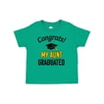 thumbnail image 1 of Inktastic Congrats My Aunt Graduated with Cap Boys or Girls Baby T-Shirt, 1 of 5