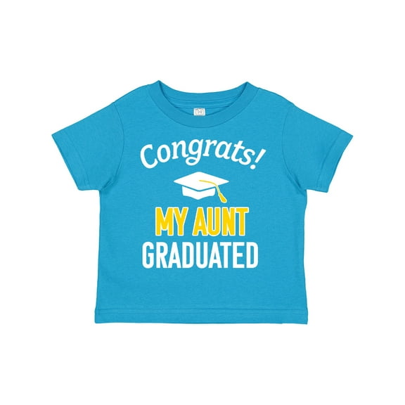 Inktastic Congrats My Aunt Graduated with Cap Boys or Girls Toddler T-Shirt