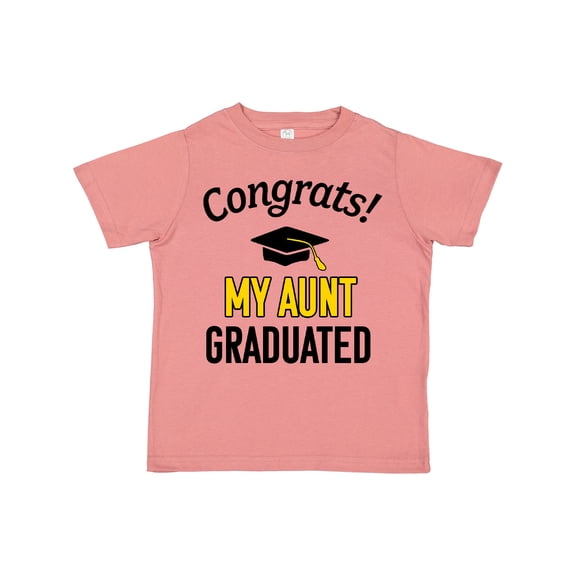 Inktastic Congrats My Aunt Graduated with Cap Boys or Girls Toddler T-Shirt